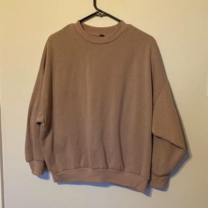 ASOS oversized crew neck sweater, US size 4. Muted purple/grey colour.